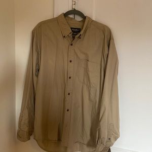 Khaki long sleeve button up